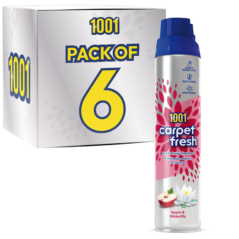1001 • Carpet Fresh Apple & Waterlily • 6 x 300ml Cans