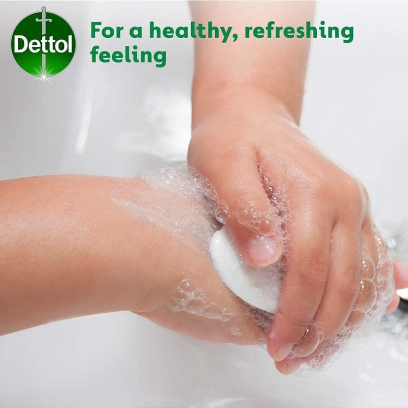 Dettol Soap Original Antibacterial Bar - 3 Twin Pack, 6 x 100g Antibacterial Hand & Body Soap Bar – Disinfects and Kills 99.99% of Germs, Ideal for Handwashing and Cleansing