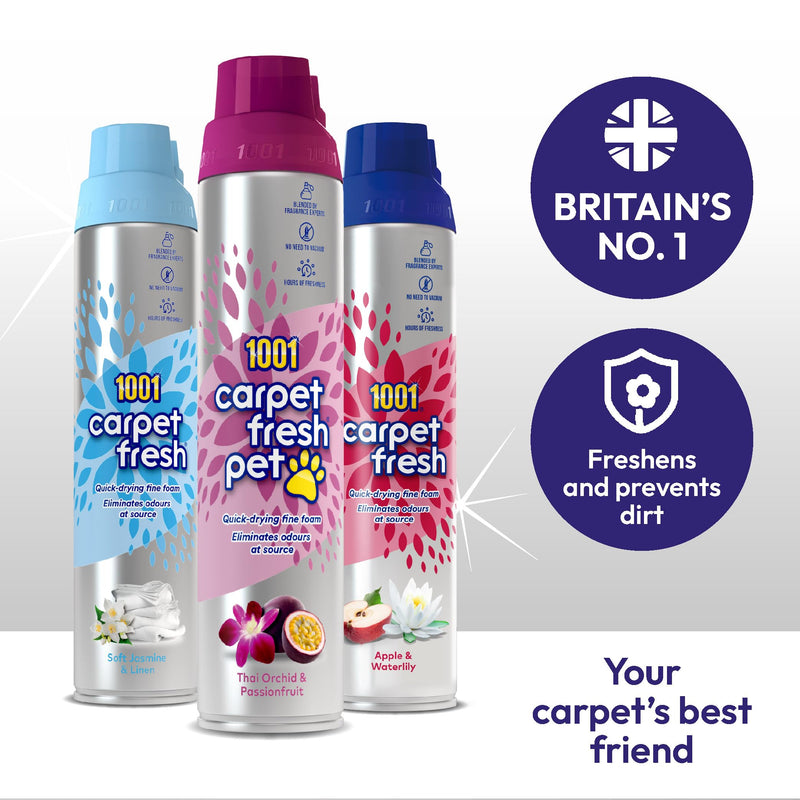 1001 • Carpet Fresh Pet Odour Thai Orchid & Passionfruit • 6 x 300ml