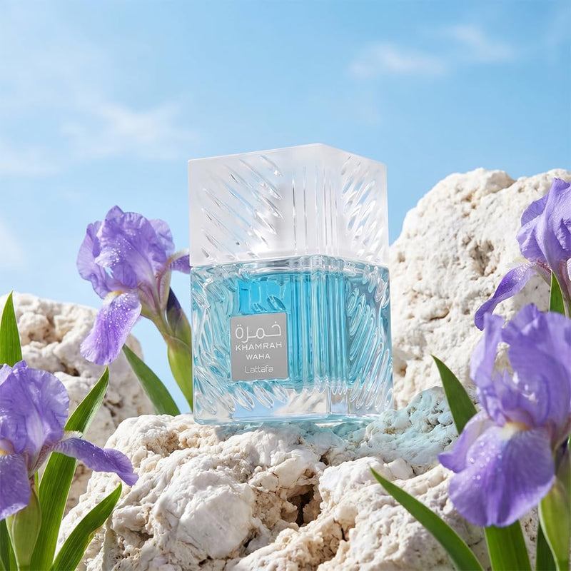 Lattafa Khamrah Waha Unisex EDP 100ml - Fresh Yuzu Cucumber Sea Salt Accord