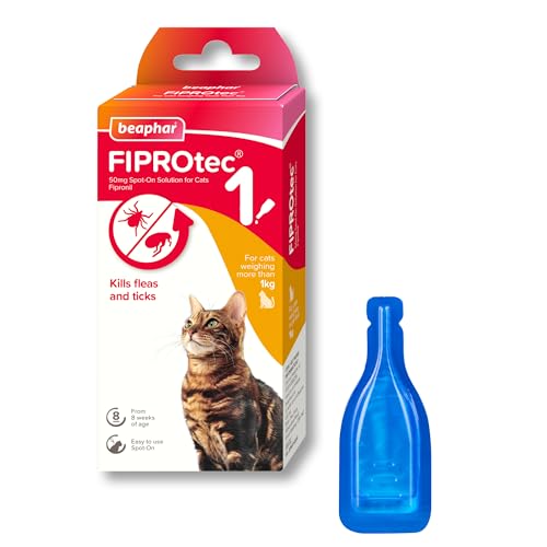 Beaphar - FIPROtec Spot-On Flea & Tick Treatment for Cats