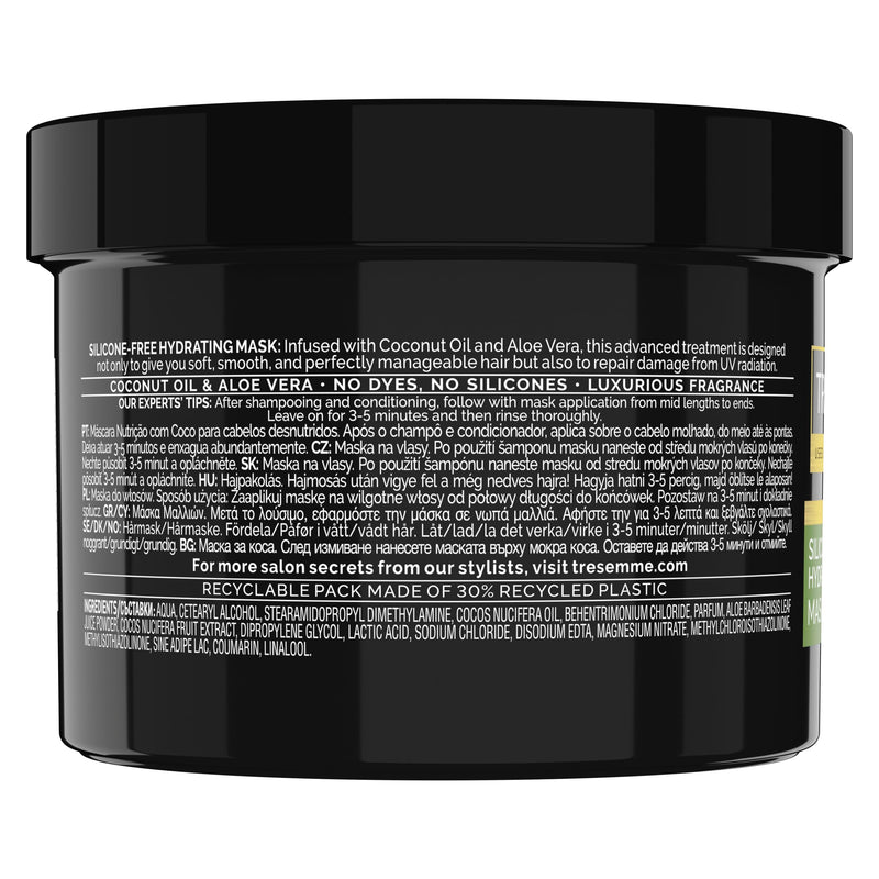 TRESemmé Nourish Coconut Hydrating Mask rinse-out hair treatment with Coconut Oil & Aloe Vera for smooth, shiny, healthy-looking hair 440 ml