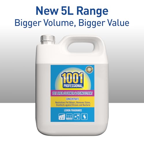 1001 Professional Powerful Pet Area Cleaner & Disinfectant – 5 Litre