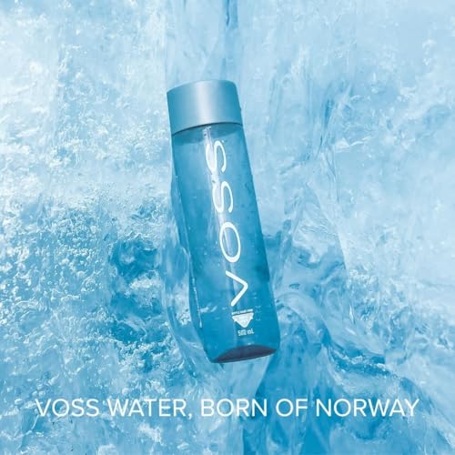 VOSS Still Water, Pack of 24 x 500ml PET Bottles, Natural Mineral Water