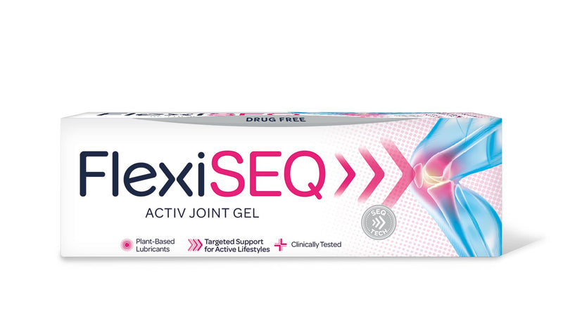 FlexiSEQ Gel, 50g, Drug-Free, for Joint Wear & Tear, Pain Relief Gel, (Packaging May Vary)