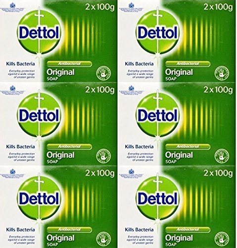Dettol Anti-Bacterial Original Soap 2 x 100 g - Pack of 2 (Total 4 Bars)