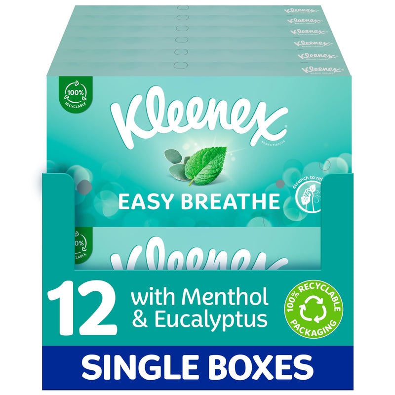 Kleenex® Easy Breathe Facial Tissues - Multipack 12 Boxes