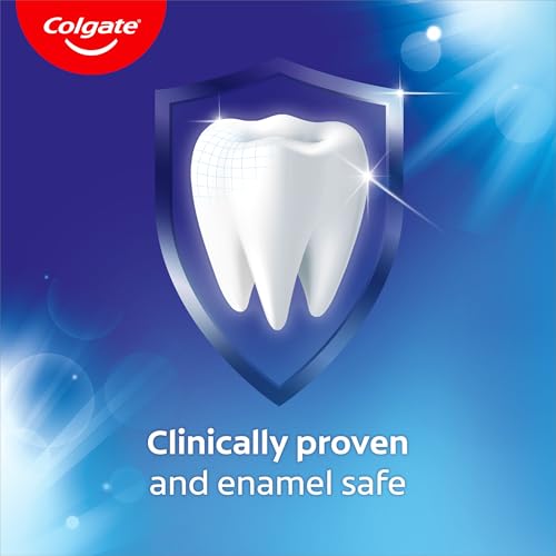 Colgate Advanced White Toothpaste - Teeth whitening Toothpaste - clinically Proven whitening - whitens in 10 Days - with Active Micro-Cleansing Crystals - new Stain Prevention - Enamel Safe