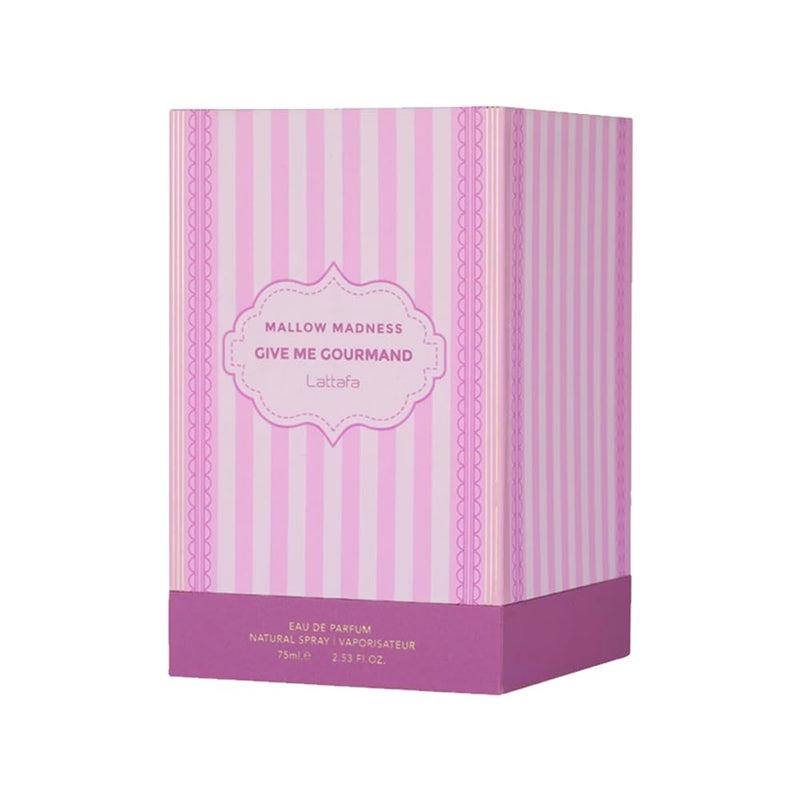 Lattafa Mallow Madness Eau de Parfum Give Me Gourmand Collection - Sweet Gourmand Fragrance, Marshmallow & Vanilla, Spray Form, Unisex Perfume 75ml