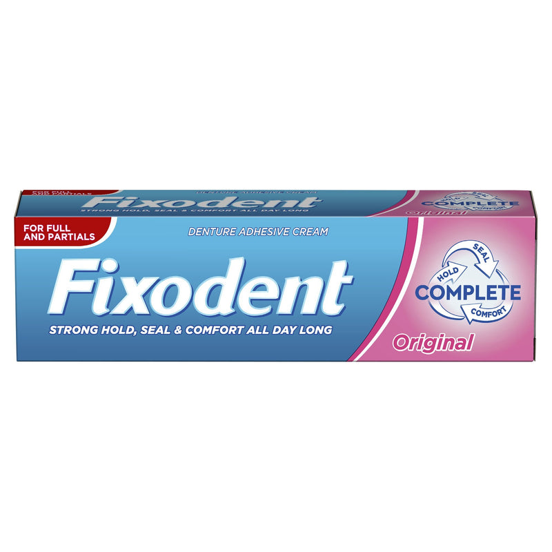 Fixodent Complete Original Denture Adhesive Cream, 47 g - Pack of 6