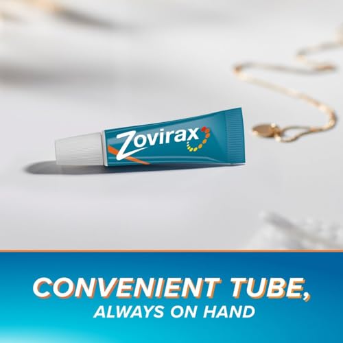 Zovirax Cold Sore Cream for Lips, with Aciclovir, Cold Sore Treatment that Speeds Healing and Pain Relief, Tube 2g