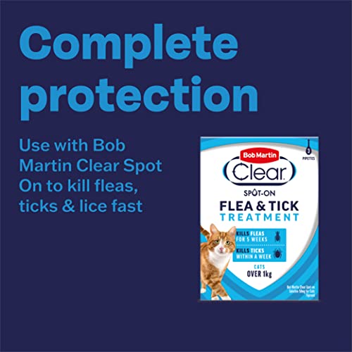 Bob Martin Clear | Spot On Wormer for Cats & Kittens | 100% Effective Tapeworm Treatment
