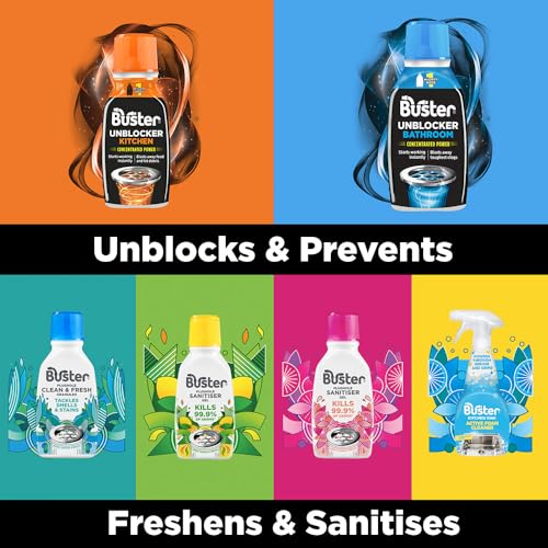 Buster Bathroom Drain Unblocker (Pack of 3 x 300ml)