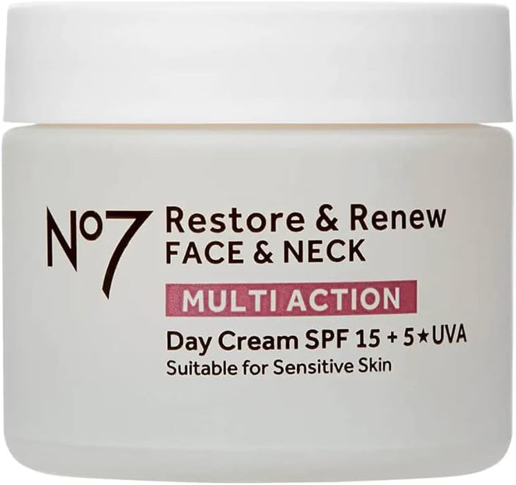 No7 Restore & Renew FACE & NECK MULTI ACTION Day Cream 50ml