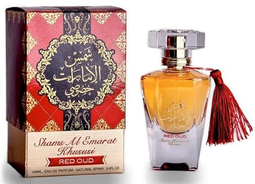 Shams Al Emarat Khususi RED ROSE 100 ML Eau De Parfum Natural Perfume Spray 3.4 oz