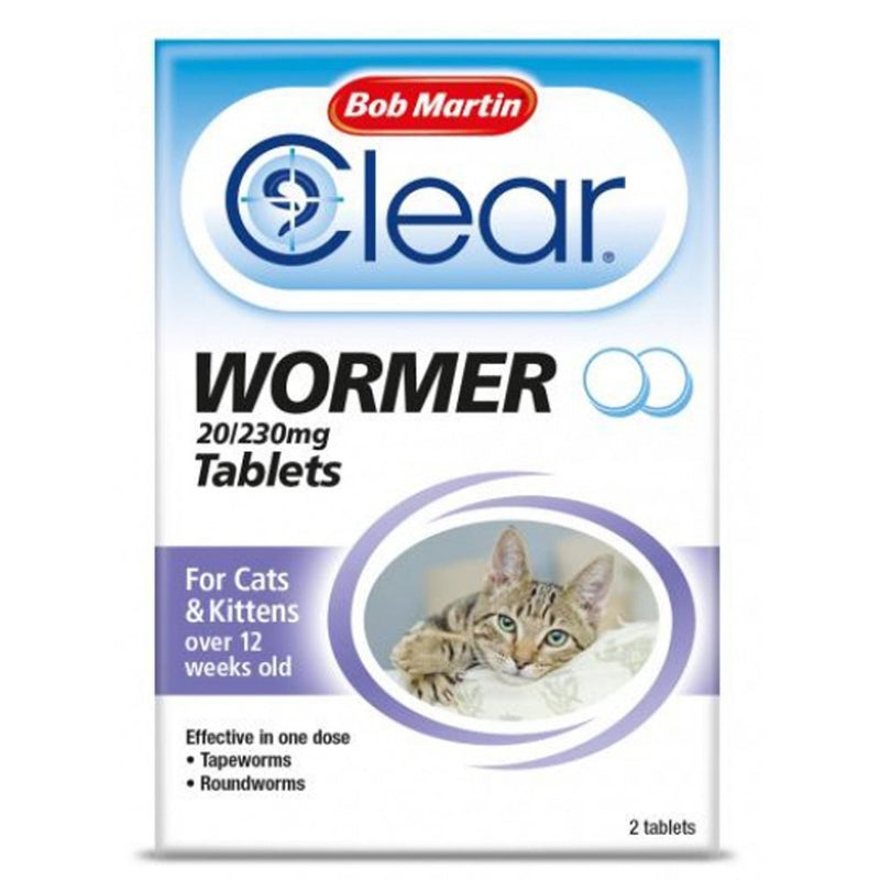Bob Martin Clear Wormer Tablets for Cats and Kittens