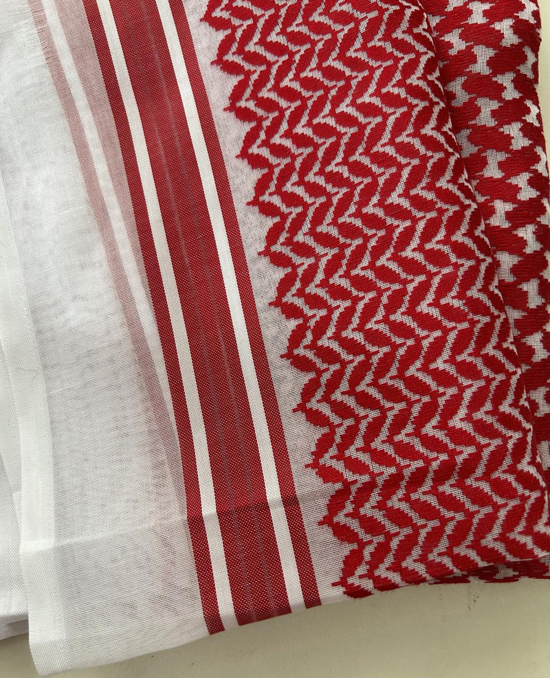 Big Brands Direct Premium Cotton Shemagh Keffiyeh Tactical Scarf, Military Desert Arab Style Head Wrap, Unisex Traditional Kufiya, Multi-Use Accessory