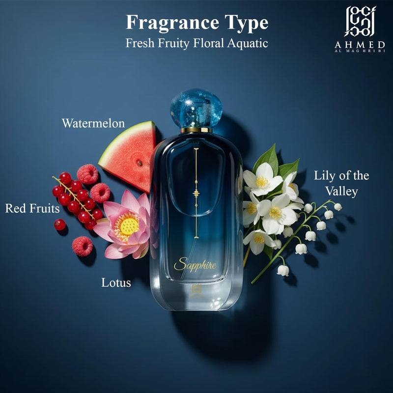 Sapphire by Ahmed Al Maghribi for Unisex - 3.38 oz EDP Spray