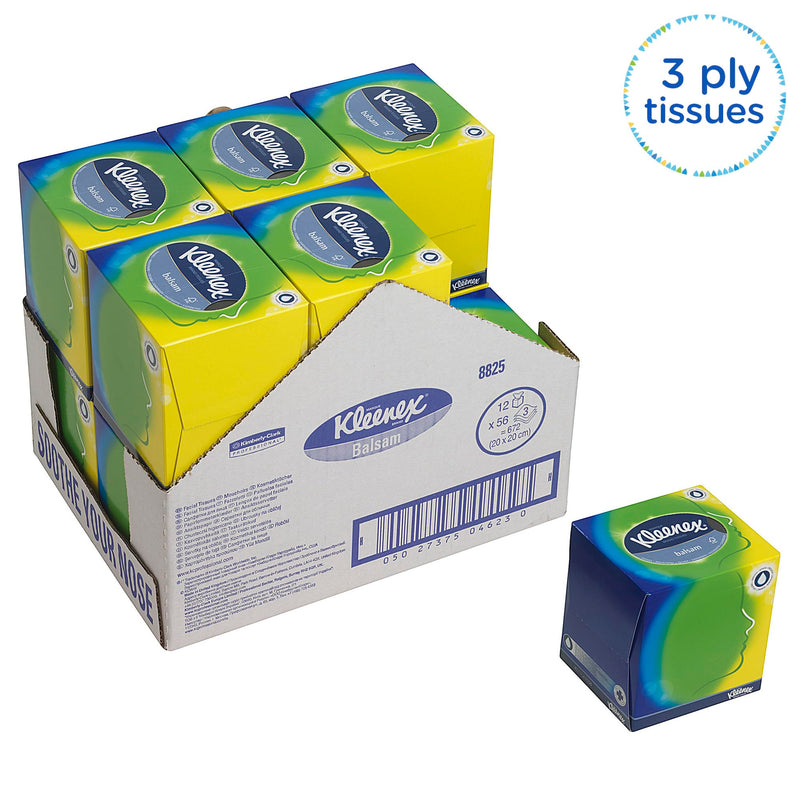 Kleenex Cosmetic Bags 8825 - Kleenex Box - 12x56 (672 Paper Pockets), 3 Layers
