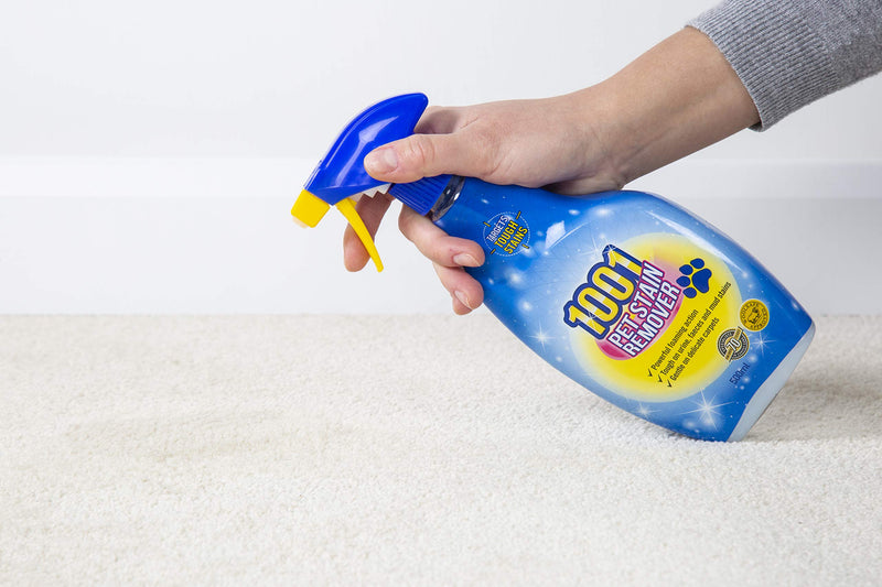 1001 Pet Stain and Odour Remover, Tough On Stubborn Stains, Gentle On Rugs, Upholstery and Carpets, Pack of 6, 500 ml