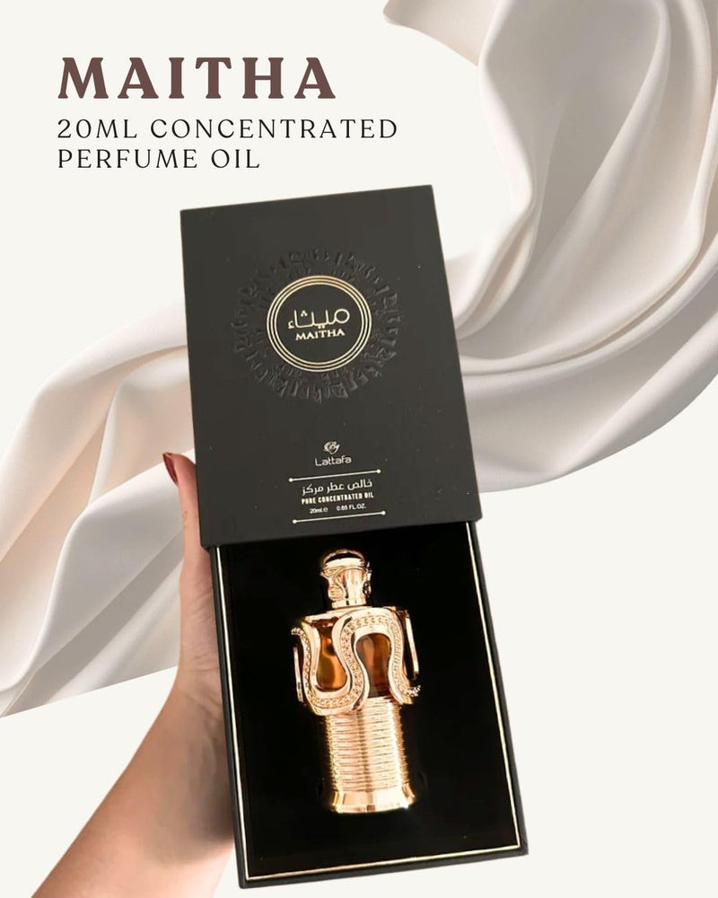 Maitha Concentrated Perfume Oil 20ml Lattafa for Women and Men - Attar Sweet Caramel Vanilla