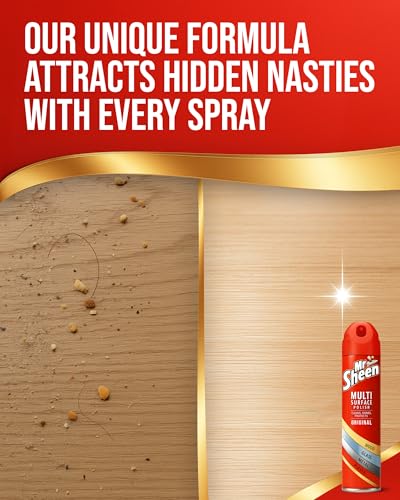 Mr Sheen (ORIGINAL) -Multi-Surface Polish- Aerosol, 250ml (PACK OF 6)