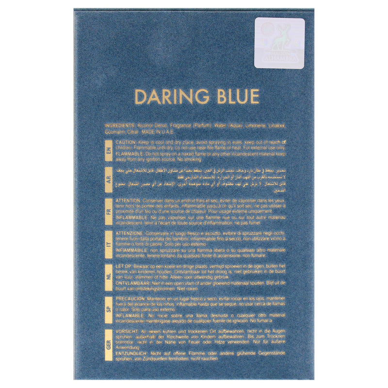 Daring Blue For Life | Eau De Parfum 100ml | By Maison Alhambra