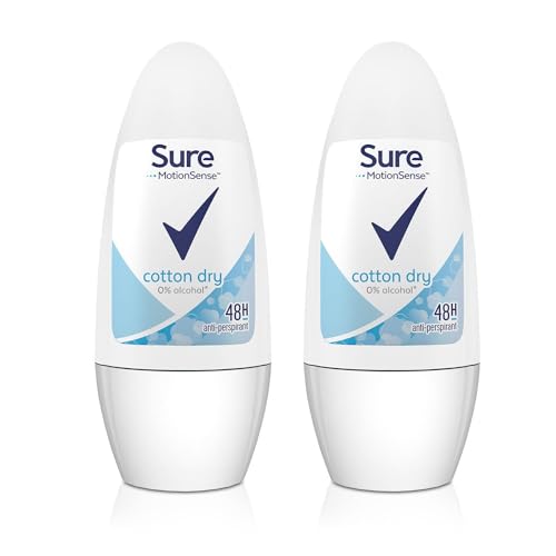 Sure Women Cotton Ultra Dry 24H Anti Perspirant Roll On 50 Ml - Pack of 2