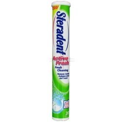 Steradent THREE PACKS of Active Fresh Denture Tablets