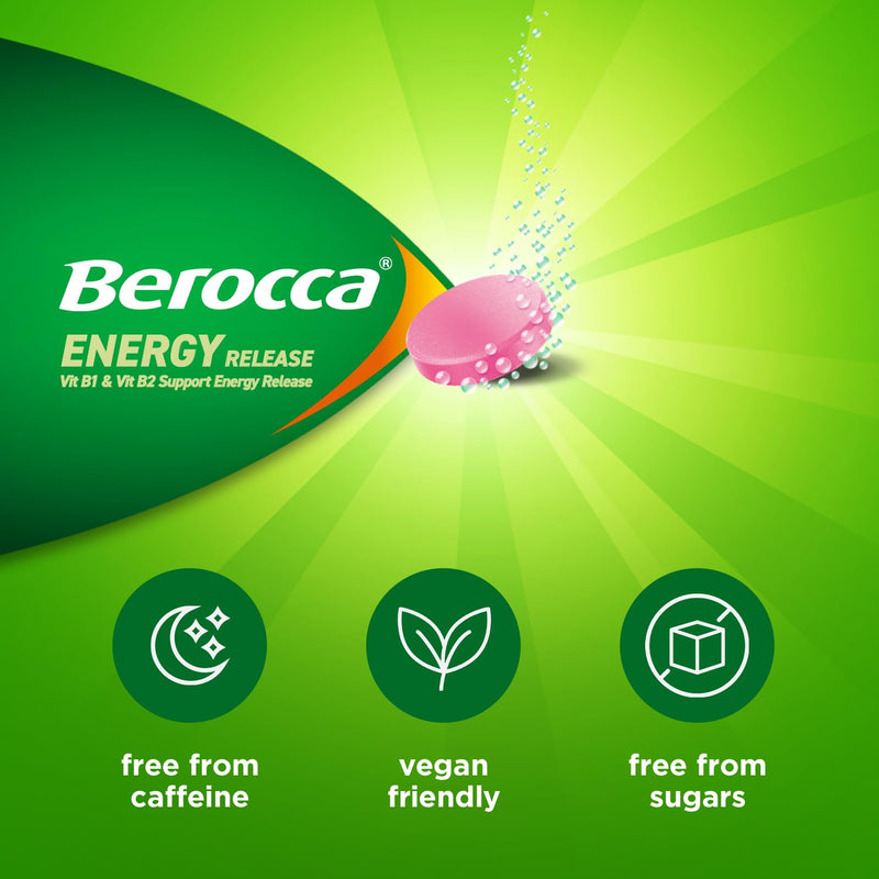 Berocca Vitamin C Effervescent Tablets, Mixed Berries Flavour, 45 Tablets