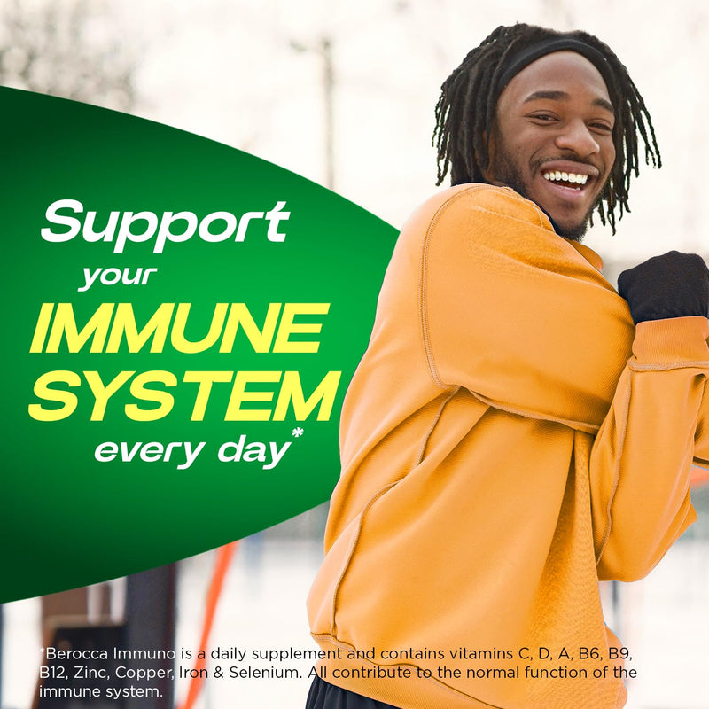 Berocca Immuno Effervescent Tablets, 11 Vitamins & Minerals, 30 Tablets