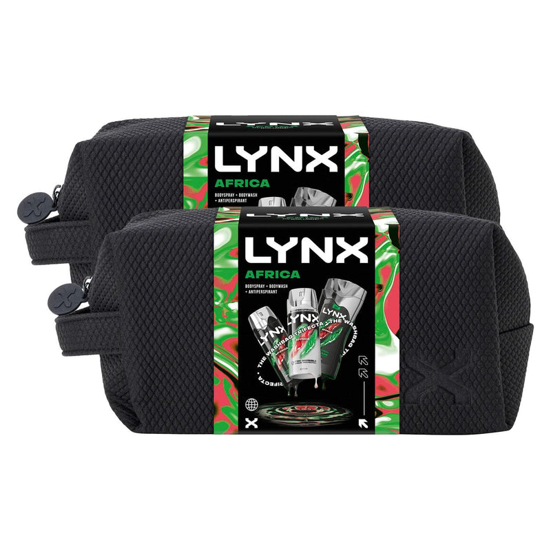 Lynx Africa Washbag Gift Set for Men
