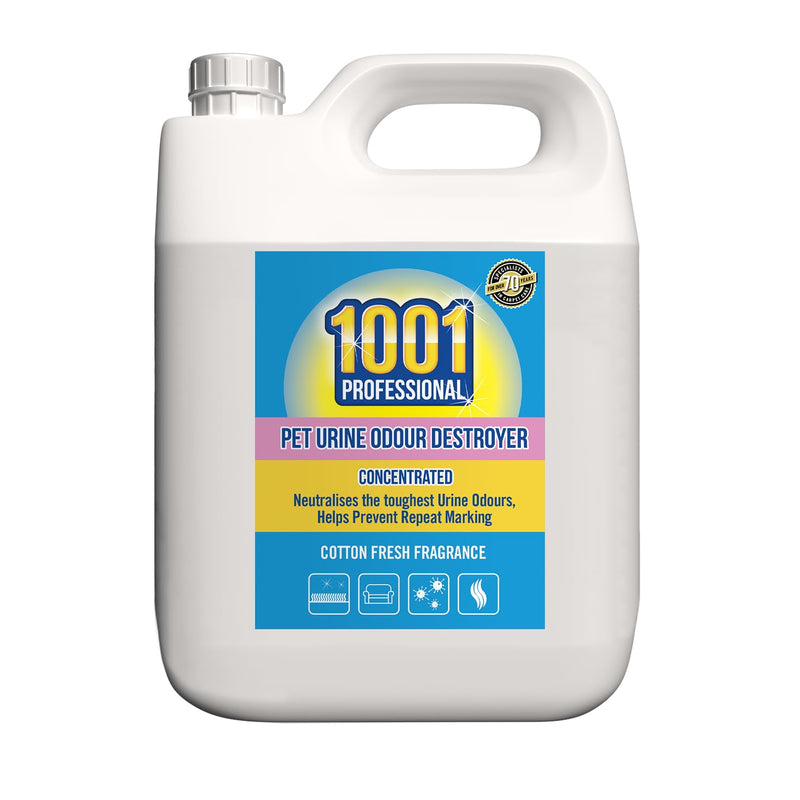 1001 Professional Enzyme Cleaner 5L for Pet Urine and Odours