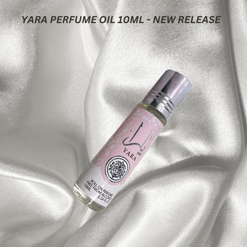 Yara 10ml by Lattafa Perfume Oil for Women- Arabian Attar Roll on Floral Soft Powderey Vanilla