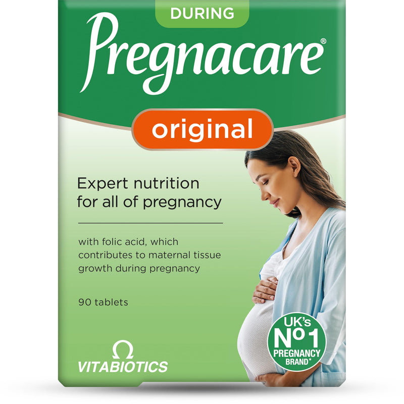 Pregnacare Original Formula Tablets During Pregnancy Support Vitamins and Supplements, 90 Tablets (Pack of 1)