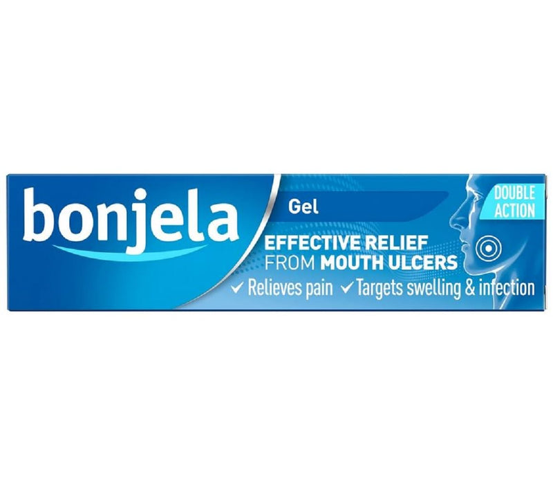 Bonjela 15g Oral Gel - Fast Acting Pain Relief for Mouth Ulcers, Cold Sores, Swelling, Infection, Suitable with Dentures, Adult Treatment, Quick Medication Solution