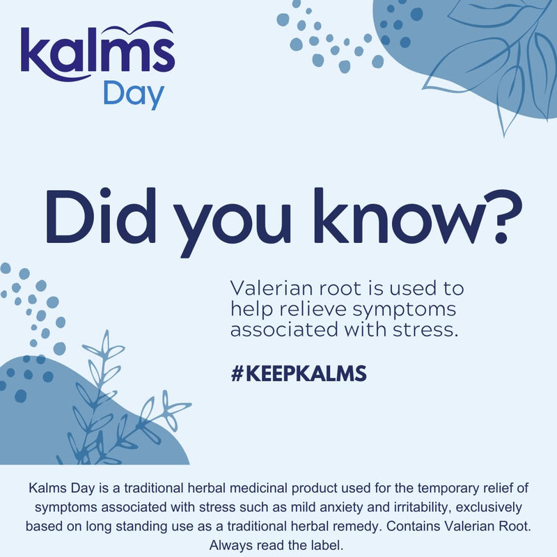 Kalms Day 168 Tablets - Traditional Herbal Medicinal Product Used for The Temporary Relief of Symptoms associated with Stress.