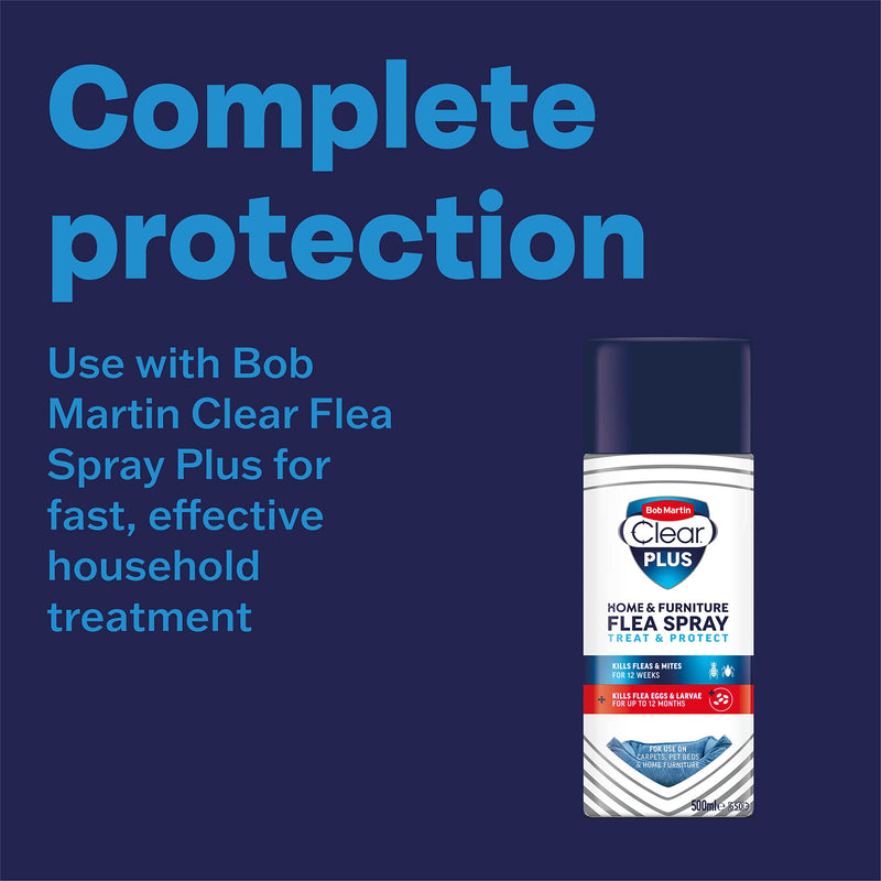 Bob Martin Clear Plus Spot On Flea Treatment for Large, Small and Medium Dogs- Kills Fleas, Ticks, Lice and Flea Eggs (3 Pipettes)