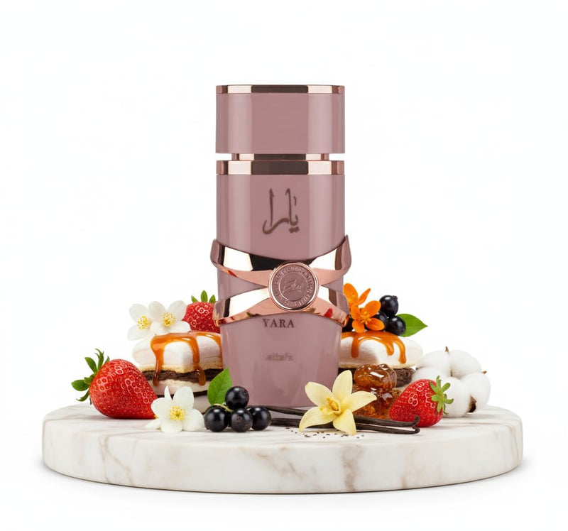 Lattafa Yara Elixir Eau de Parfum for Women 100 ML – Long-Lasting Fruity Floral Vanilla Perfume with Strawberry, Jasmine & Musk Notes | Luxury Gift Fragrance