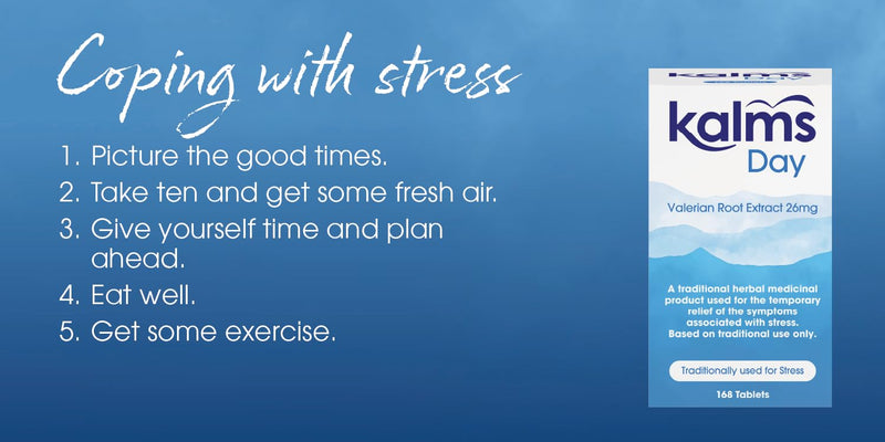 Kalms Day 168 Tablets - Traditional Herbal Medicinal Product Used for The Temporary Relief of Symptoms associated with Stress.