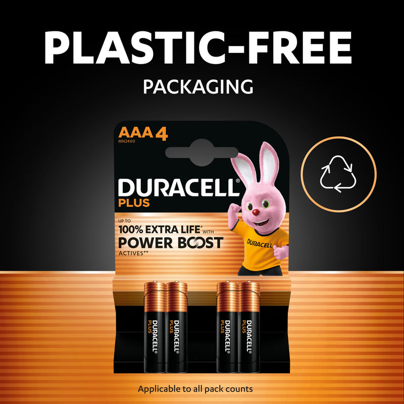 Duracell Plus Power DUR019058 AAA Batteries Pack of 24