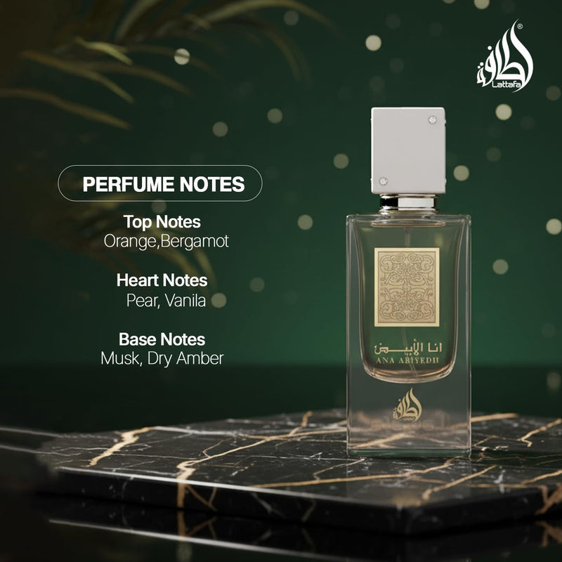 Lattafa Ana Abiyedh for Unisex Eau de Parfum Spray Ounce