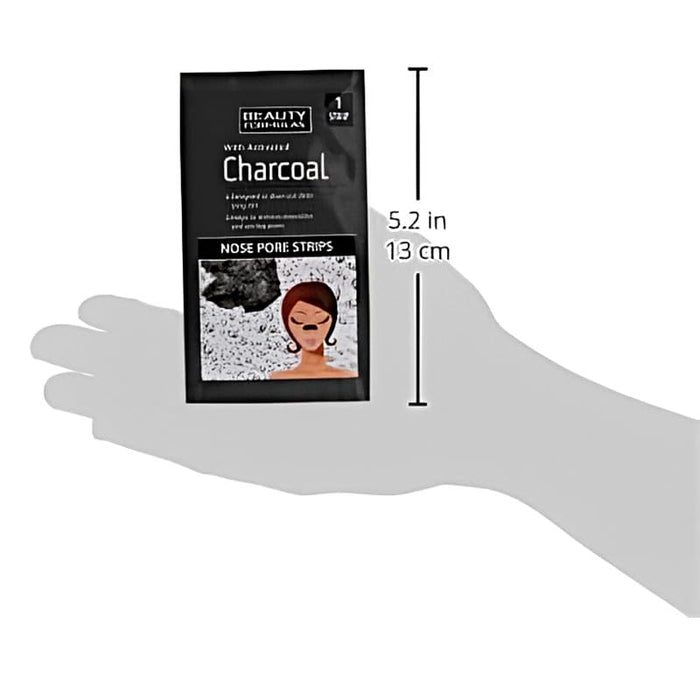BEAUTY FORMULAS Charcoal Nose Strips - Blackhead Remover Strips for Pore Cleansing - Charcoal Nasal Strips for Black Head Remover & Pore Cleaner- Nose Pore Strips - 2 Pack + Cheeroo Magnet