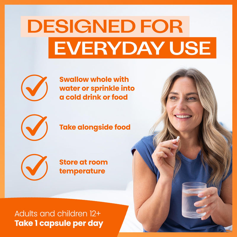 Bio-Kult Boosted, 4X Concentration of Original Bio-Kult Probiotic + Vitamin B12 for Immune System Support, 30 Capsules