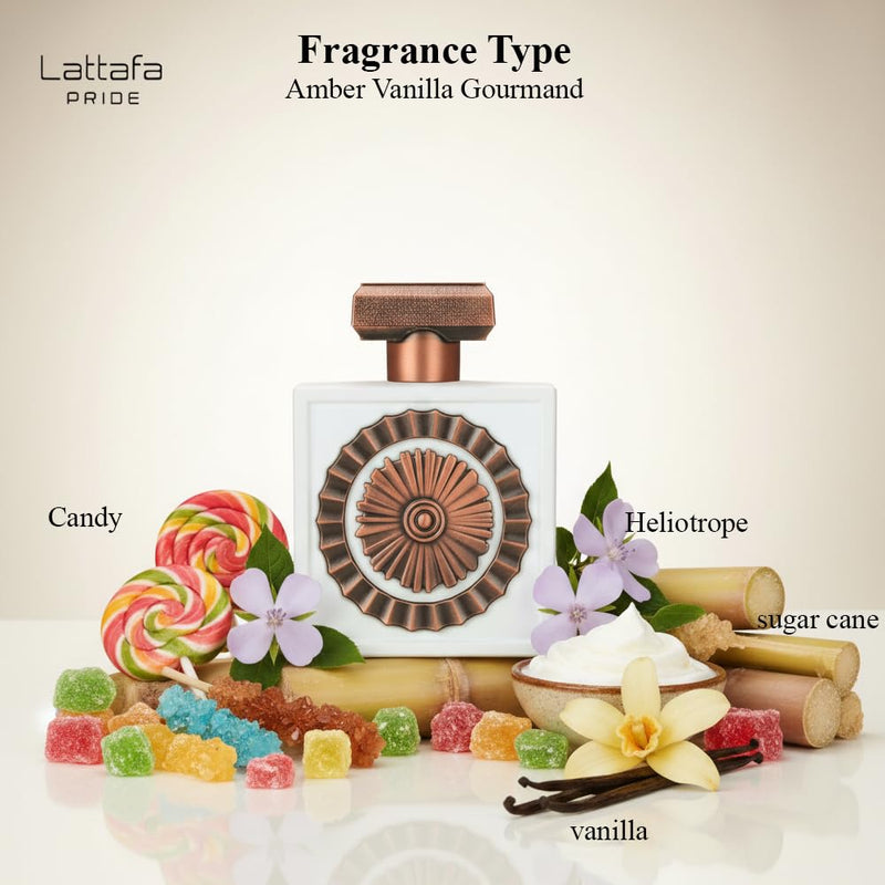 Lattafa Pride Nebras Elixir EDP 100 ml/3.4 Oz – Sweet & Creamy Gourmand Unisex | Vanilla, Musk & Sugar Cane