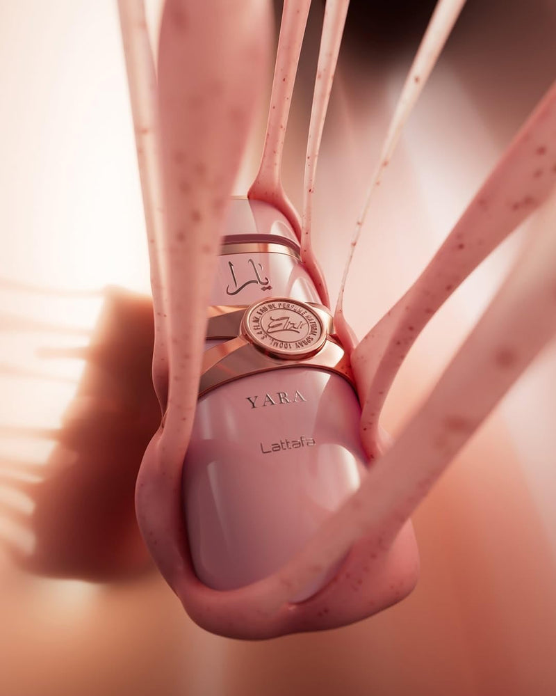 Lattafa Yara Elixir Eau de Parfum for Women 100 ML – Long-Lasting Fruity Floral Vanilla Perfume with Strawberry, Jasmine & Musk Notes | Luxury Gift Fragrance