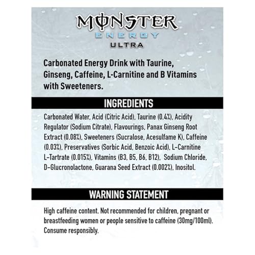 Monster Energy Ultra White - 500ml 6 x 4 Pack