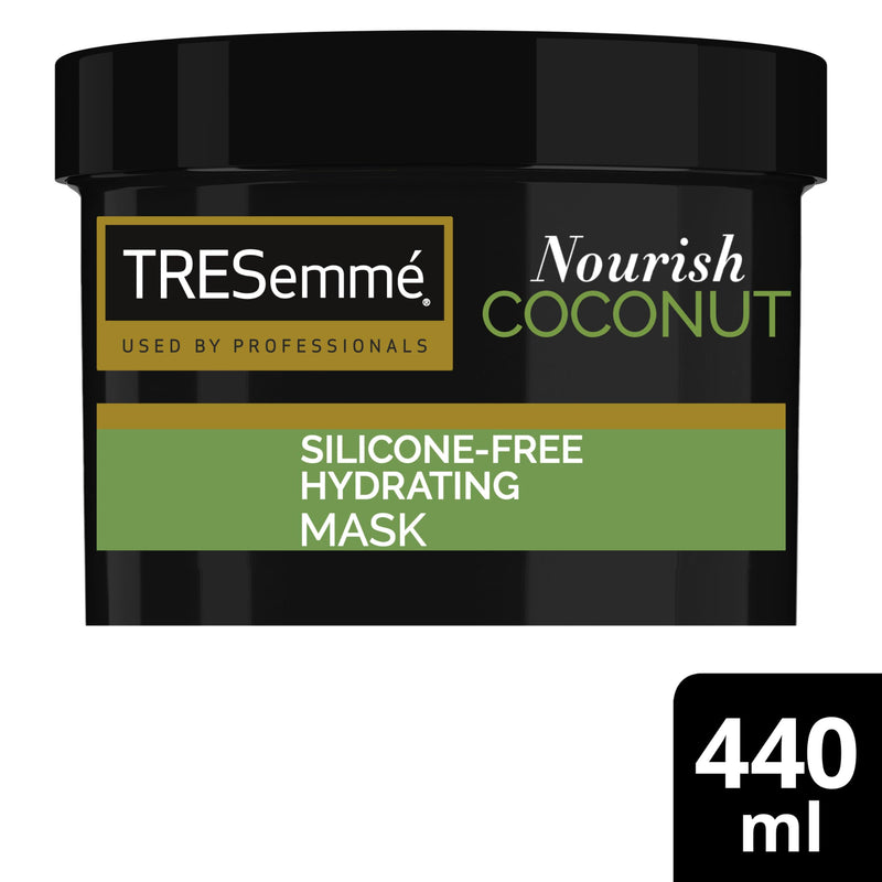 TRESemmé Nourish Coconut Hydrating Mask rinse-out hair treatment with Coconut Oil & Aloe Vera for smooth, shiny, healthy-looking hair 440 ml