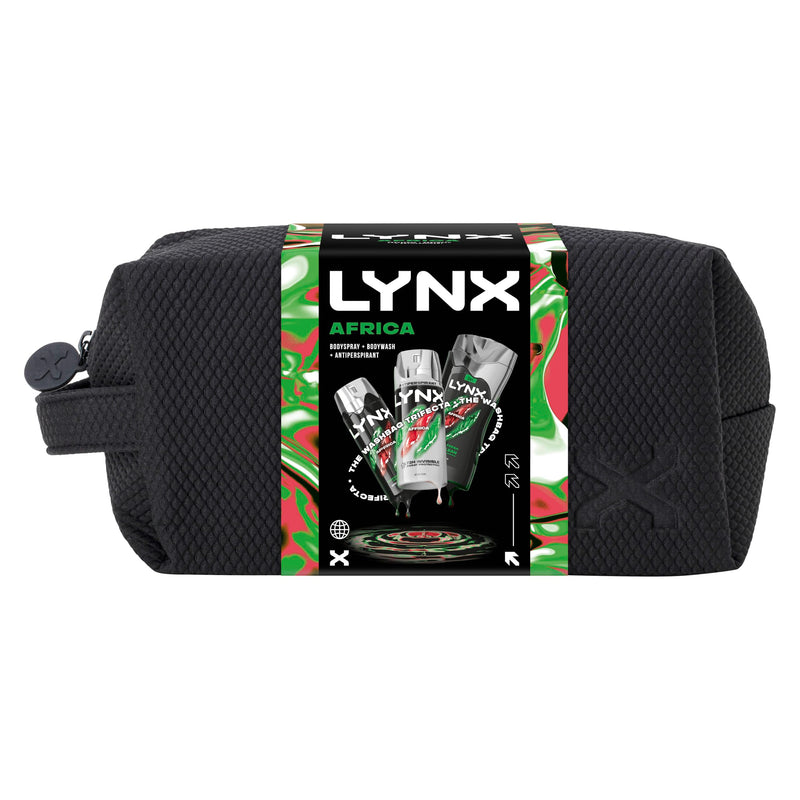 Lynx Africa Washbag Gift Set for Men