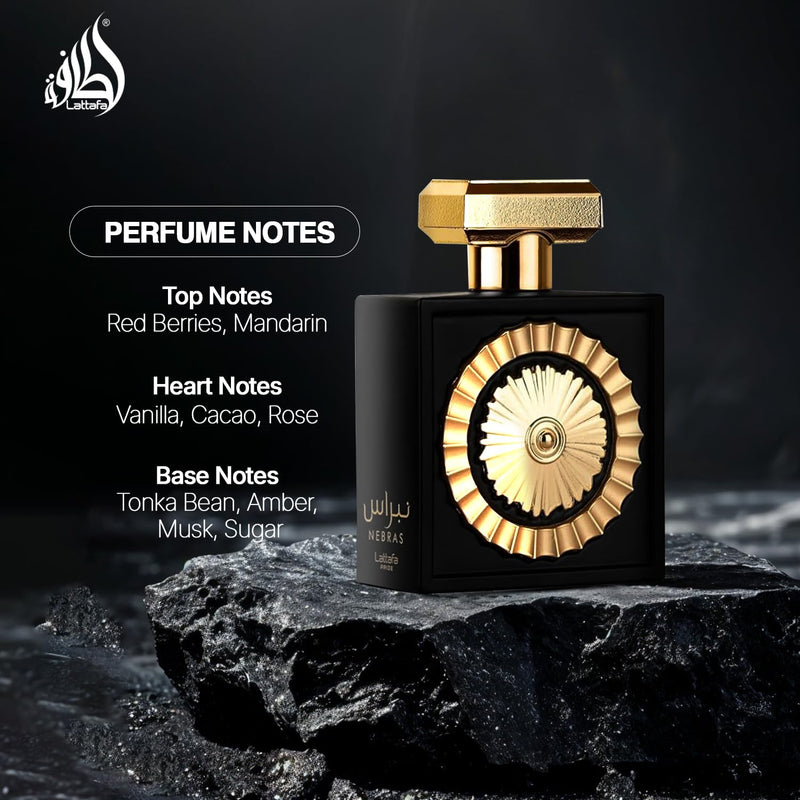 Nebras by Lattafa for Unisex - 3.4 oz EDP Spray